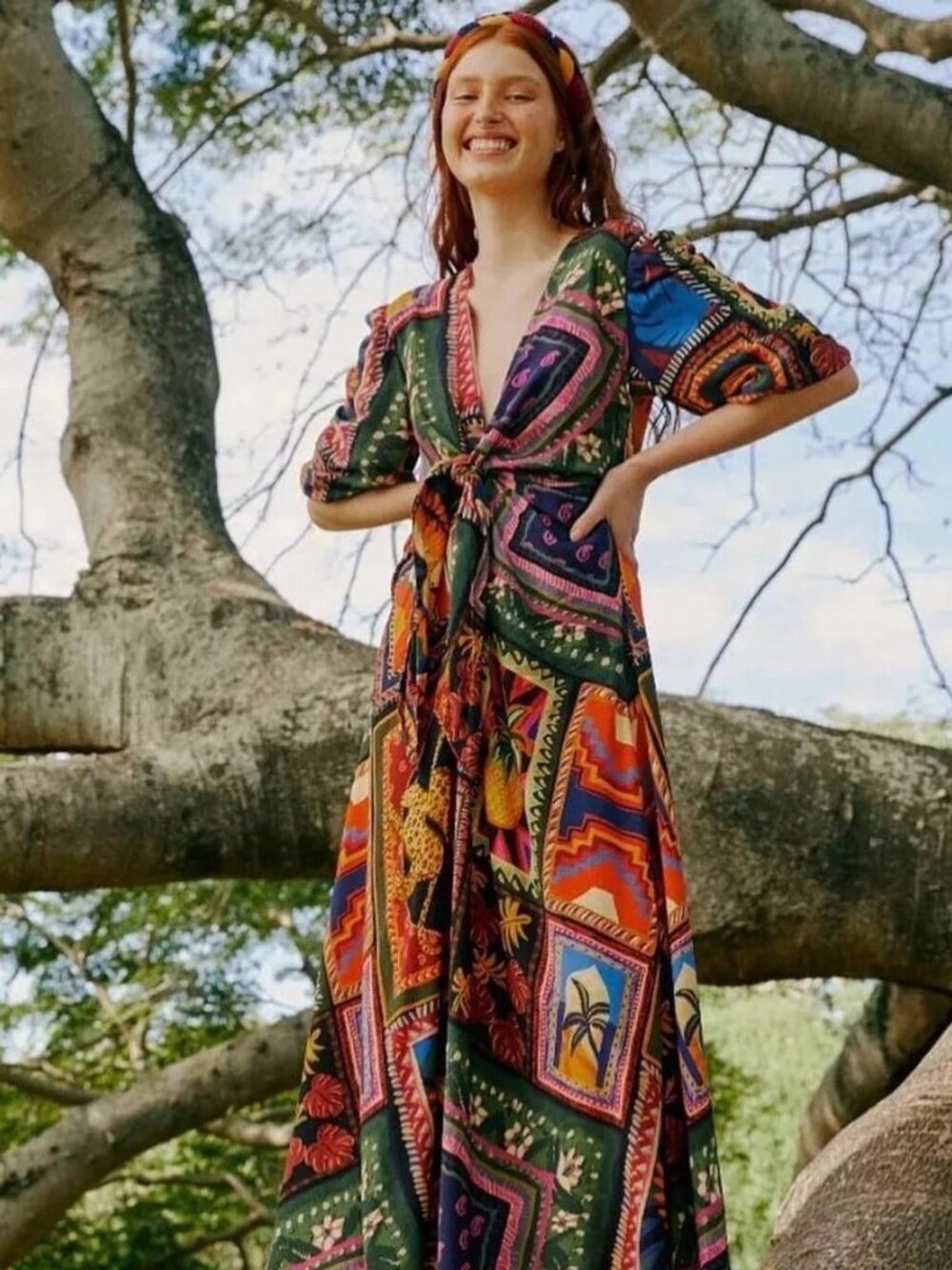RARE NWT FARM RIO DRESS WITH TAGS SIZE SMALL( P IN TAG ) PK3924 DI70